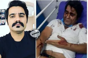 (عکس) حمله به نصرت میرعظیمی و امیر دشتی بازیگر و کارگردان سریال دودکش