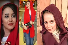 الناز حبیبی ریزه میزَس ولی تیپ زده مدلینگا یادت بره؛ با رفیقش دوتایی یه روسری سرشونه!