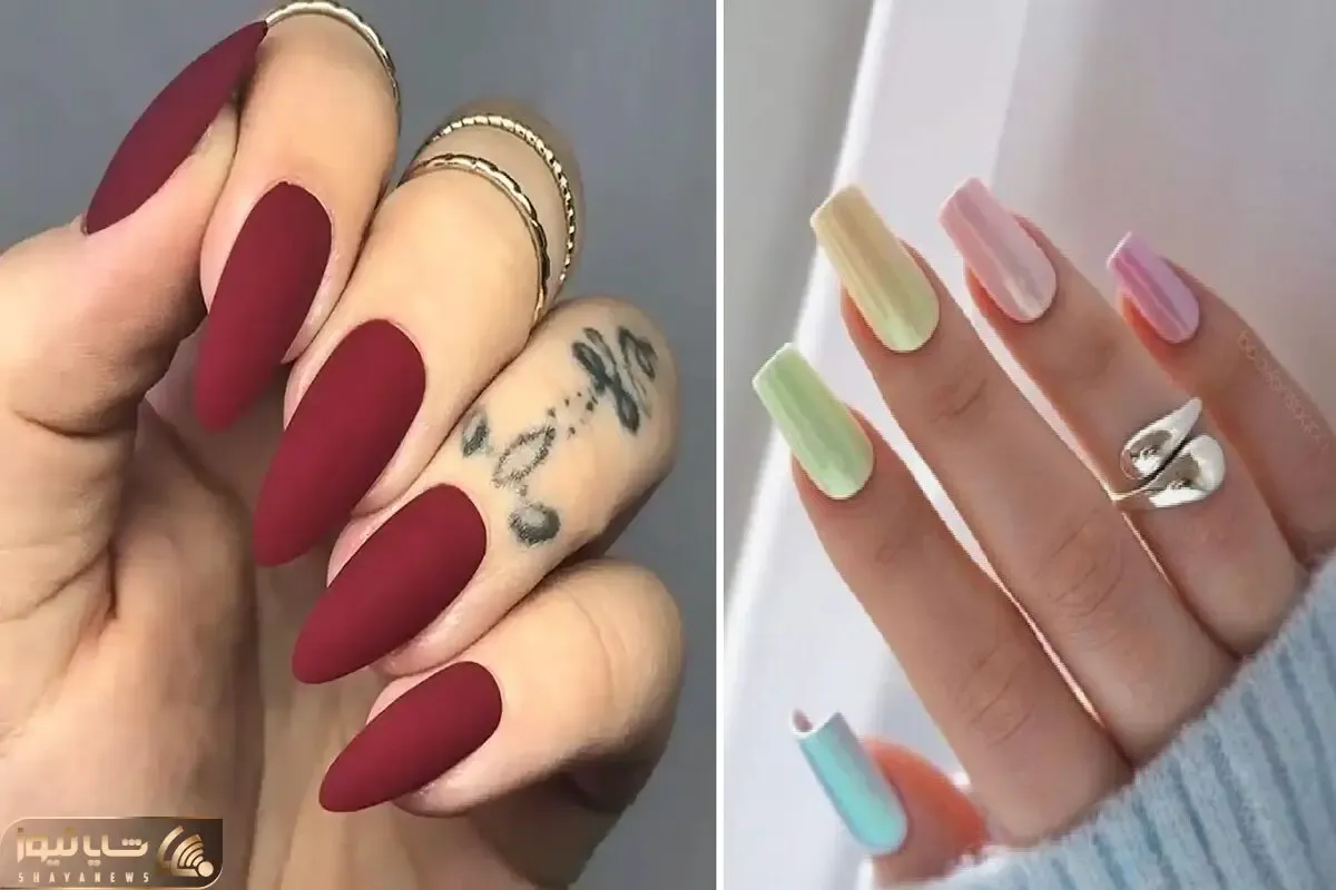 ایده های ژلیش ناخن طراحی مات / اگه از متفاوت بودن خوشت میاد اینجوری ذوق زده میشی