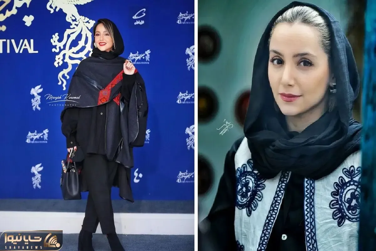 نازنین بیاتی با شالی که از لایه پوست رویی پلنگ است / بیوگرافی و نقاشی کشیدن ماهرانه