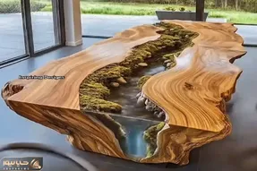 معماری خلاقانه؛ با الهام از رودخونه میز ساختن غذاشونو با شنیدن شر شر آب میخورن رویایی