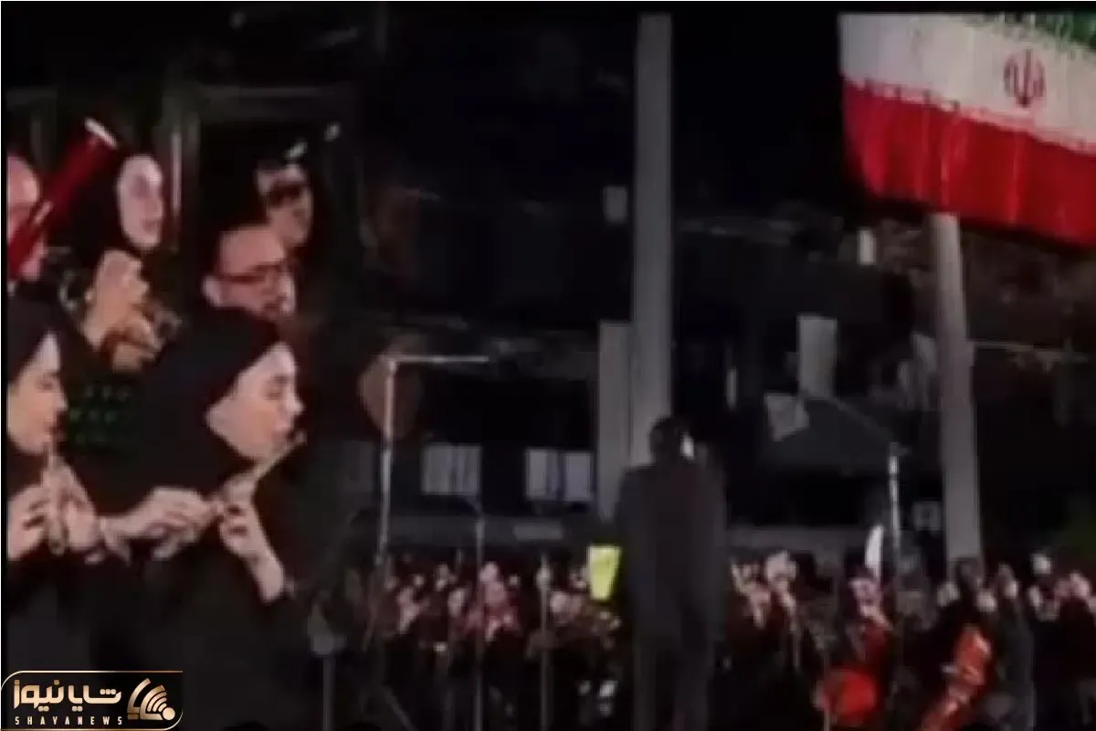 آواز وطنی؛ صدای ایران جلوی ساختمون شیشه ای صداوسیما پیچید، اقتدار ایرانی قطع نمی‌شه
