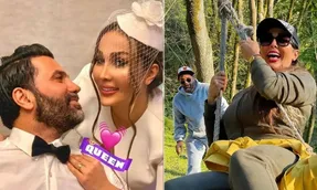 تاب بازی و شیطونی نیکبخت با زنِ دومش؛ بپا 