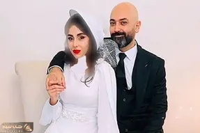 (ویدئو و عکس) استایل کت و شلوار و کرواتی مهدی کوشکی و همسر چهارمش در اکران لختگی