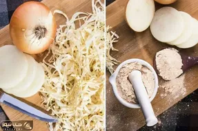 طرز تهیه پودر پیاز خانگی به چند روش + نکاتی برای حفظ رنگ و طعم پیاز