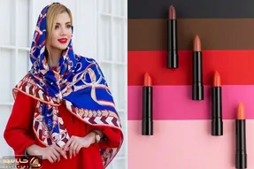 آرایش متناسب با رنگ شال های مختلف / برا عید دیدنی اینجوری ست کن گل سر سبد فامیل میشی