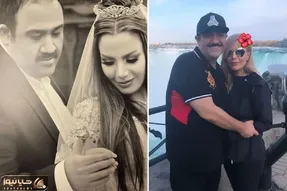 ژست عشقولانه و زیادی راحت مهران غفوریان با زنش که یه پا مدله؛ خانم فقط باندانا پوشیده!