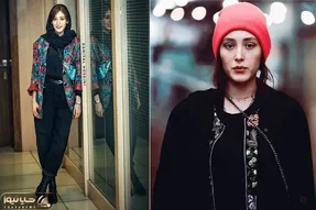 استایل آوانگارد و خلاقانه فرشته حسینی در کنار همسرش؛ عروس برادران لیلا یه پا استایلیسته