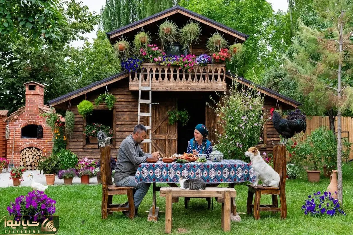 غذای خوش پخت دهاتی؛ این خانوم خوش سلیقه تو طبیعت باصفا چه کوفته کبابی پخته گربه هاشو