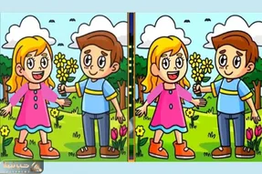 بازی فکری؛ اگه خدای هوشی 6تا تفاوت بین آقاهه و خانومه پیدا کن!