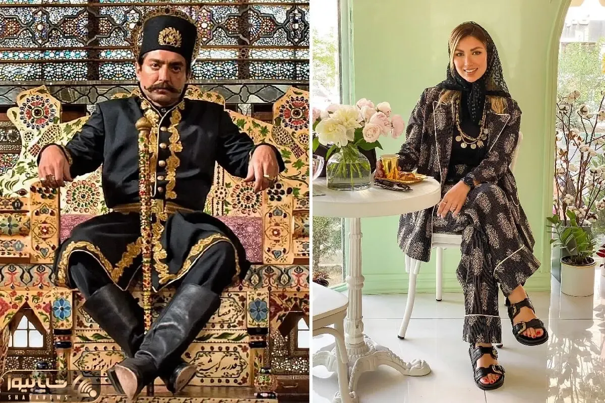 سنگ تموووم رنگیِ بهرام رادان واسه زنش؛ خانوم چه گرون شیک و پیک کرده ولی نامتعارف!