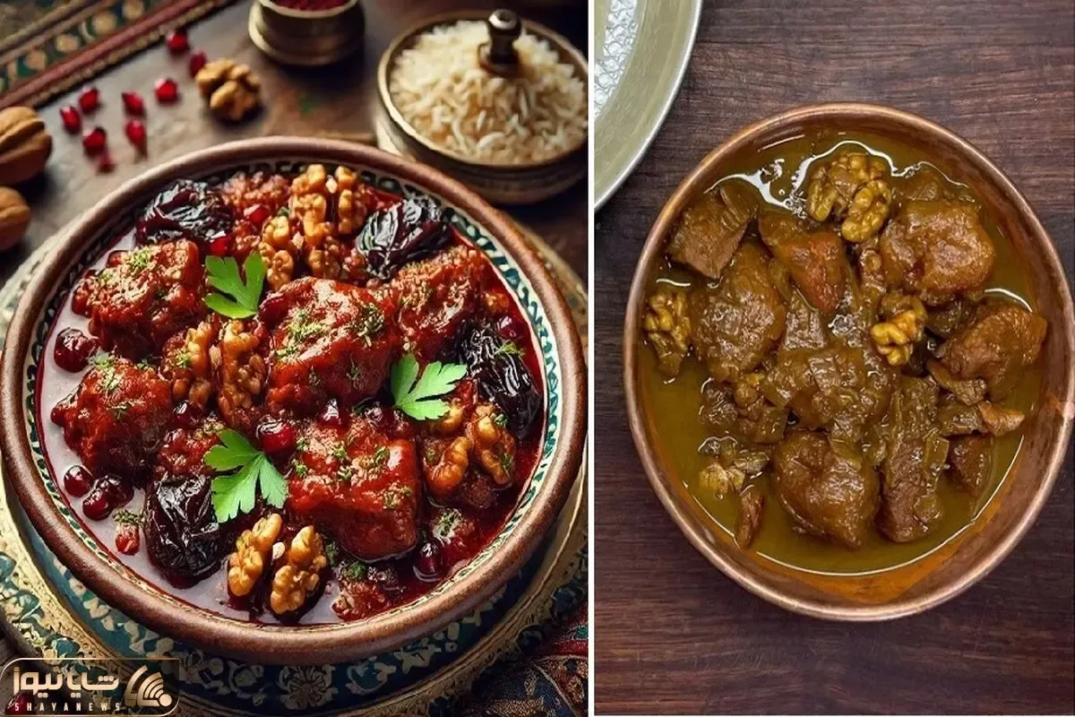 ناهار امروز؛ پلو و خورش آلو گردو با مرغ / لذیذترین غذا که طعمش شگفت زدتون میکنه