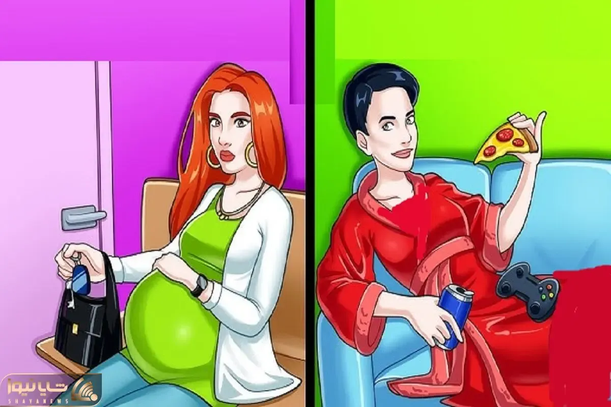 بازی فکری؛ اگه فکر میکنی عند باهوشایی بگو بین خانوم باردار و خونه دار کدومشون پولداره؟