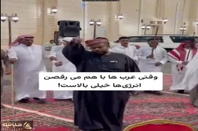 آواز شاد؛ با این رقص عشوه ریزون مردا تصورت از رقص عربی عوض میشه لعنتیا گردالی میلرزن