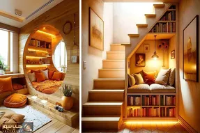 نشیمن دنج و شاه نشین کتابخوانی / اینجا بخوای کتاب بخونی دو سوته میره میشینه کنج مغزت