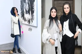 هپی مپی الهه حصاری تو کافه با مادر و خواهر جوان تر از خودش / آینه رو قورت داد