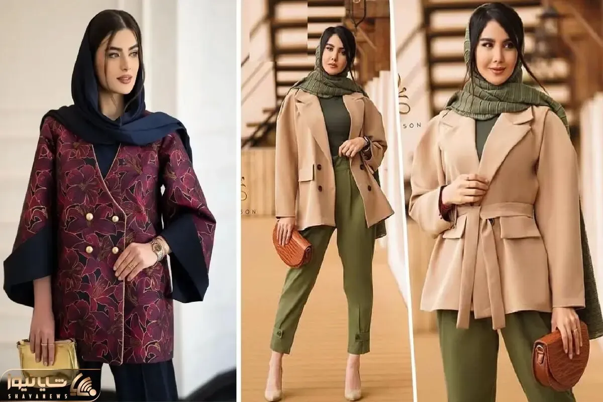 با این کت ها شیک میشی / مثلا یکیش کت ژاکارد لمینت شده هستش که نوبره از قشنگی تو تن