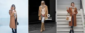 به پالتو و مانتوی شتری شال یا روسری چه رنگی میاد؟