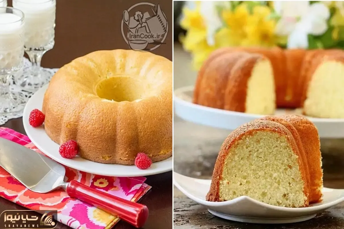 طرز تهیه کیک شیر داغ با فر و بدون فر / کیک ساده خونگی با پف زیاد و طعم عالی