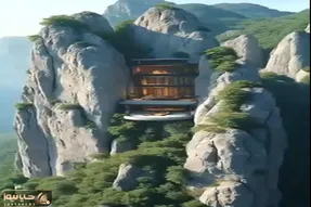 معماری خلاقانه / دورتادور کوه خونه دوبلکس و استخردار ساختن وسطم آسانسور رفت و آمد زدن