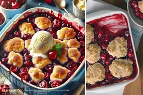 طرز تهیه کابلر گیلاس / یه دسر کاراملی و خوشمزه مخصوص مهمانی