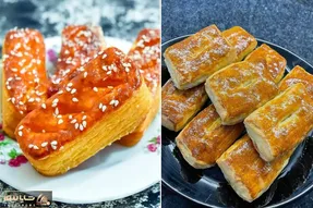 طرز تهیه شیرینی زبان با خمیر هزار لای خانگی / شیرینی با ماندگاری بالا مخصوص عید نوروز