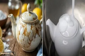 روشهای سریع تمیز کردن قوری چینی لکه‌ دار/ لکه هاشو با مواد خونگی ببر و برقش بنداز