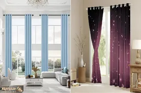 پرده پانچ ساده برای خاص پسندا / پذیرایی های لول میخای این پرده رو نصب کن