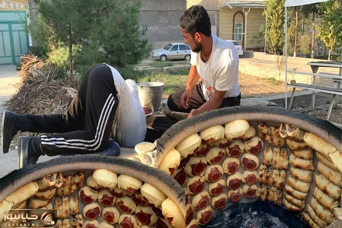 غذای ازبکی؛ کوسا ساموسا نون شکم پر ازبکی ها که توش پر دنبه است و خیلی خاطرشو میخوان