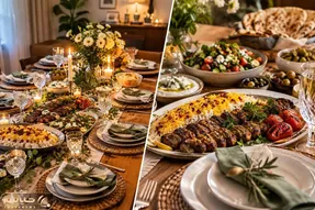 12 ایده چیدمان سفره یا میز شام مهمانی؛ خلاقیت و زیبایی برای داشتن یک نتیجه خوش ذوق