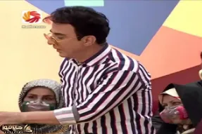 سوتی خندان؛ عمو پورنگ با تیکه ای که شنیده میهوله یه گاف عظیم میده همه روده برن