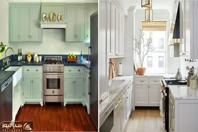 رنگ کابینت مناسب برای آشپزخانه های کوچیک/ با یه انتخاب ساده آشپزخونرو دلباز کن