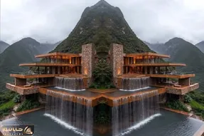 معماری خلاقانه؛ ویلای اعیونی ساخته استخرش آبشار دار با جکوزی مستر ویو لاکچری