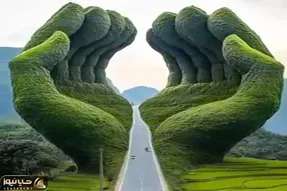 معماری خلاقانه؛ جاده ساختن منتهی میشه به دستای بازی که انگار منتظرن مسافرا رو بغل کنن