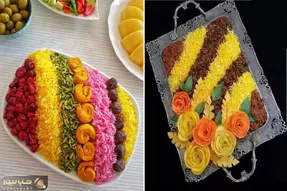 تزیین برنج و پلوی مجلسی برا مهمونی/ ایده هایی که خانومای باسلیقه واس خوشگلی سفره بلدن
