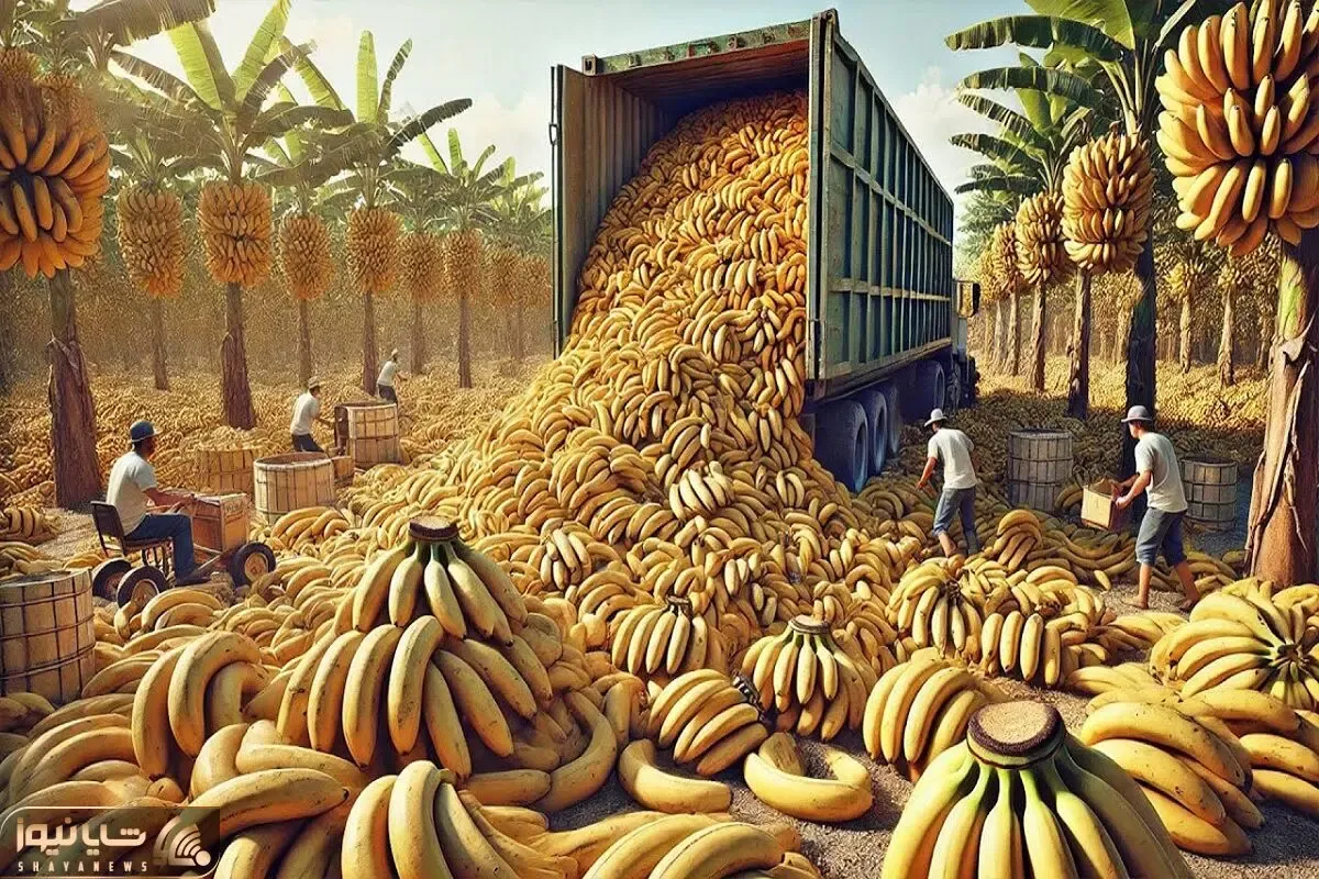 کشاورزی نوین؛ موز 10000هکتار زمین یه هفته ای رشد کرد 20ثانیه ای با ربات جمع کردن