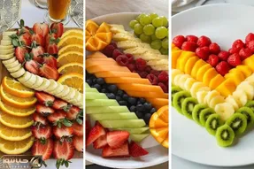 ایده های خلاقانه؛ تزئین سینی میوه ایده ای خلاقانه و اقتصادی