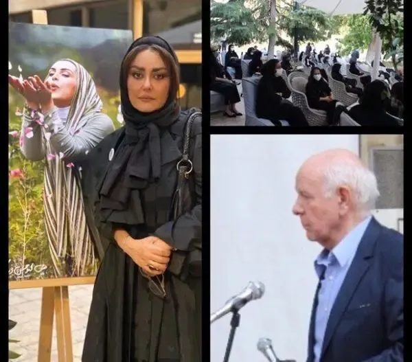 (عکس) برگزاری مراسم چهلم ماهچهره خلیلی در نیاوران