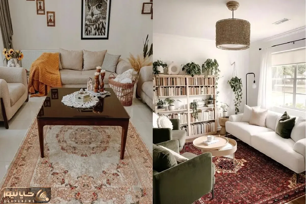 جدیدترین اصول چیدمان فرش در پذیرایی مستطیلی/ اینطوری دیگه دراز و بی قواره دیده نمیشه