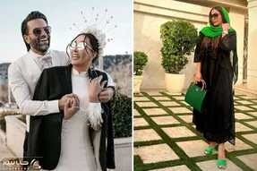 تریپ صورتی جوندار زن علیرضا نیکبخت تو مهمونی؛ فیلترم انقدر لبارو توپی نمیکنه!