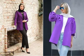 معجزه رنگ بنفش در استایل را دست کم نگیرید؛ به نظرتون مانتو بنفش با چیا باید ست بشه؟