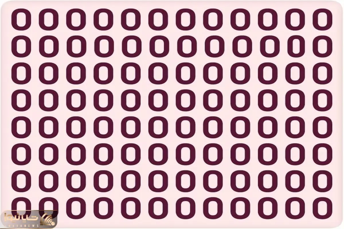 تست هوش تصویری با جواب؛ اگه ادعا داری استاد داوینچی تو هستی عدد صفر رو تو عکس پیدا کن!