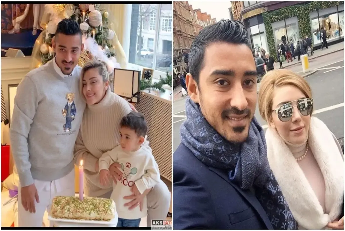 (عکس) رضا قوچان نژاد و همسر بی حجاب اش در کافه!