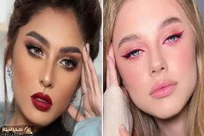 آرایش کل صورت تنها با یه رژ لب / بریز دور هر چی سرخاب سفید آب داری رژتو بیاری کافیه
