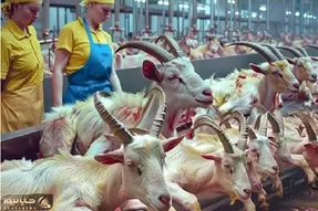 فرآوری بز؛ بعد یک دهه بهره وری از 70000 بز میبرنشون سلاخ خونه برای تولید گوشت