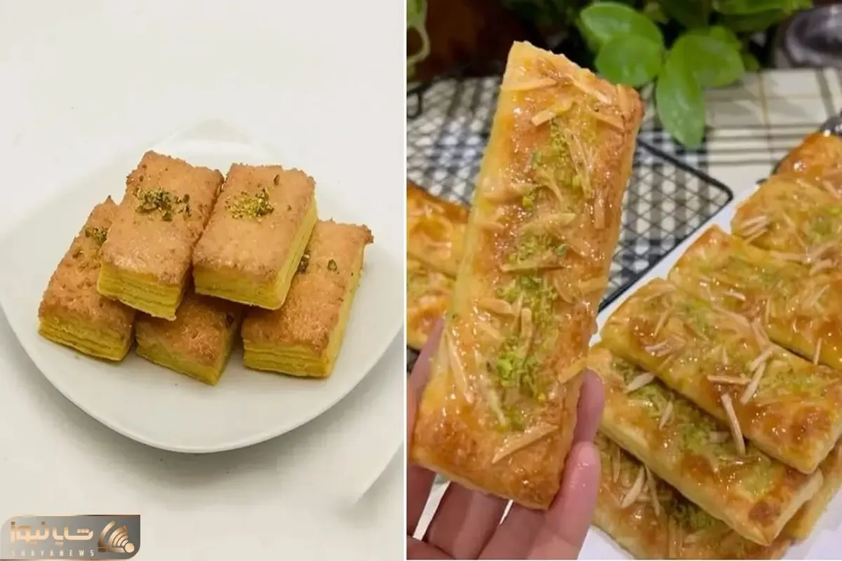 طرز تهیه شیرینی نارگیلی با خمیر هزار لا / سه سوته یه شیرینی خوشمزه بپزید