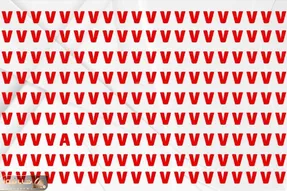 بازی فکری؛ فقط کسانی که بینایی شاهین دارن می‌تونن حرف «A» را بین1000 «V» پیدا کنند!