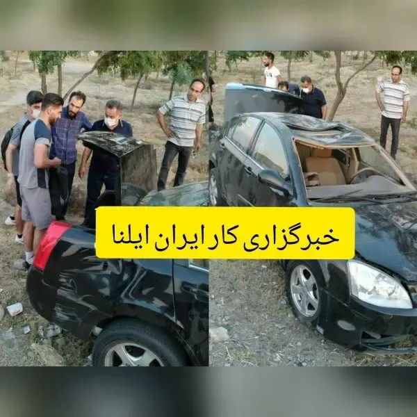 (عکس) تصادف وحشتناک رانندگی رضا اسدی هافبک تراکتورسازی