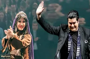 آواز احساسی؛ حرکات موزون فرزانه کابلی در کنسرت سالار عقیلی رو استیج با آهنگ چه بگویم