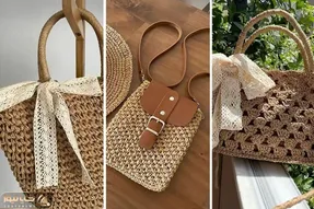 مدلای کیف رافیا دخترانه برای زیبارویان ایرانی؛ جذاب ترین انتخاب تو این حال و هوای خنک